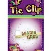 Forum Novelties Mardi Gras Tie Clip Adults