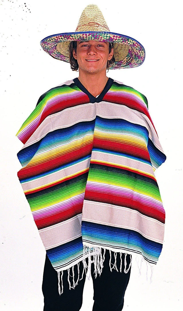 Rubie's Mexican Poncho For Adults 3 Rubie's Mexican Poncho For Adults