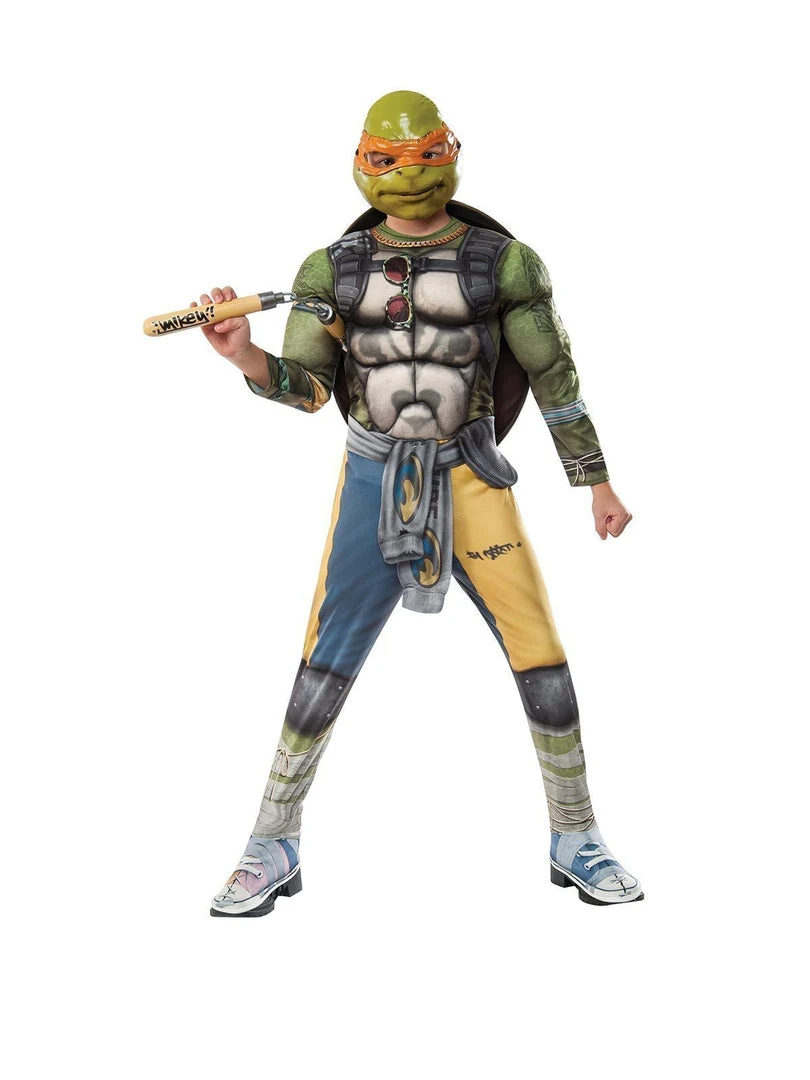 Rubie's Michelangelo Deluxe Costume For Kids - Nickelodeon Teenage Mutant Ninja Turtles 3 Rubie's Michelangelo Deluxe Costume For Kids - Nickelodeon Teenage Mutant Ninja Turtles