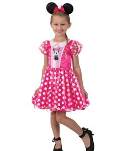 Rubie's Minnie Mouse Pink Deluxe Costume For Toddlers & Kids - Disney Mickey Mouse