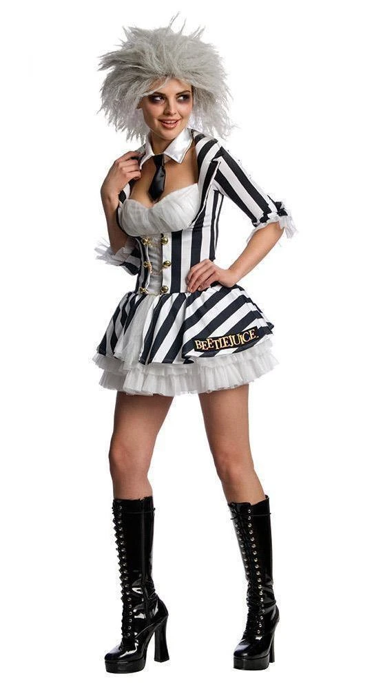 Rubie's Miss Beetlejuice Secret Wishes Costume For Adults - Warner Bros Beetlejuice 3 Rubie's Miss Beetlejuice Secret Wishes Costume For Adults - Warner Bros Beetlejuice