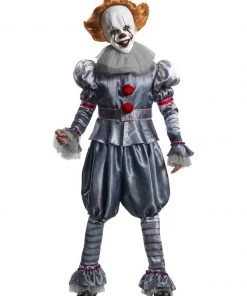 Rubie's Pennywise Collector's Edition Costume For Adults - Warner Bros IT Chapter 2 Movie