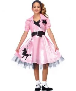 Costume Culture By Franco Llc Pink Hop Diva Poodle Skirt Costume For Kids