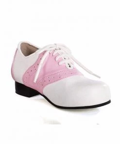 Ellie Shoes Inc Pink & White Women's Saddle Shoe For Adults