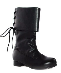 Ellie Shoes Inc Pirate Black Adult Ankle Boots 1 Inch Heel For Adults