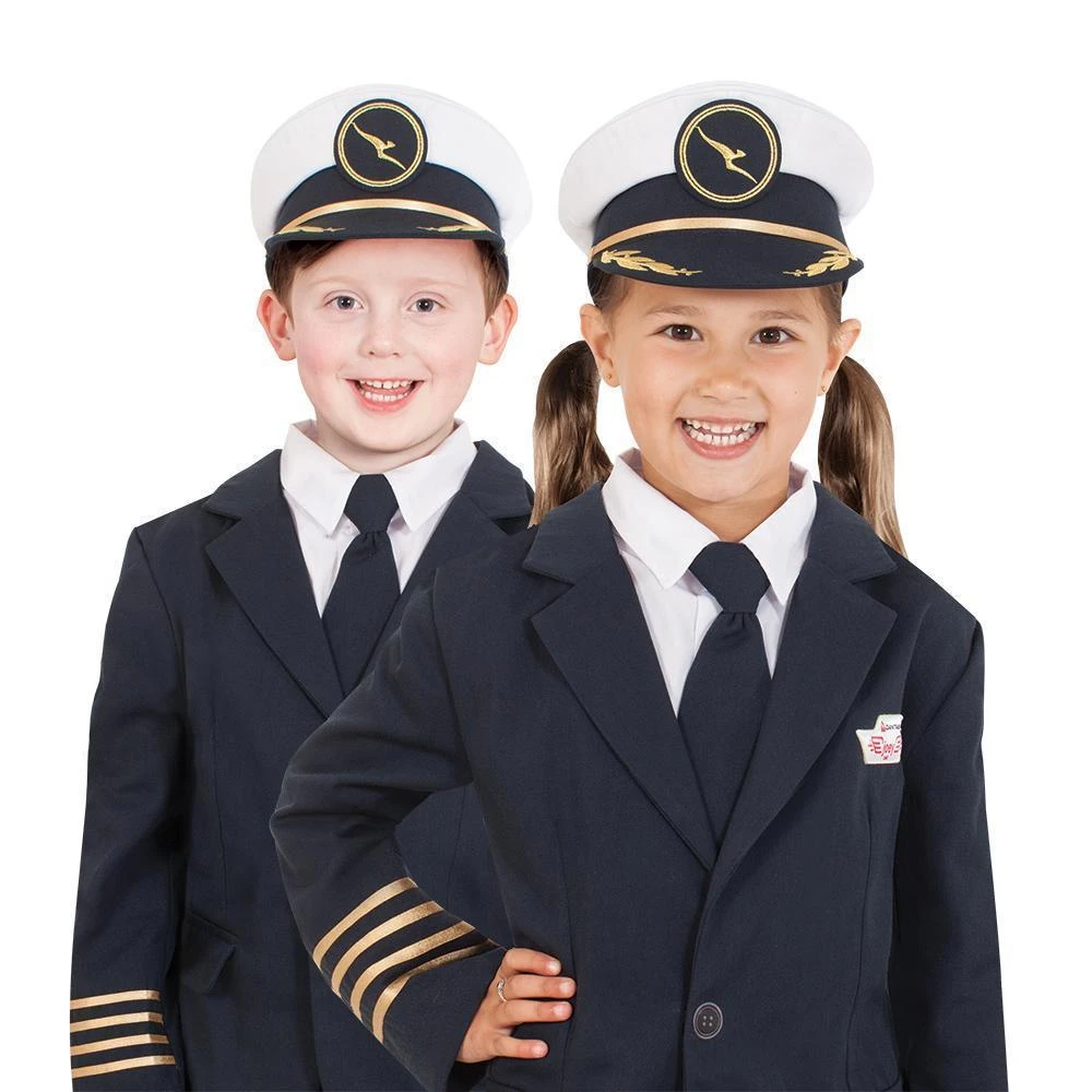 Rubie's Qantas Pilots Hat For Kids - QANTAS 3 Rubie's Qantas Pilots Hat For Kids - QANTAS