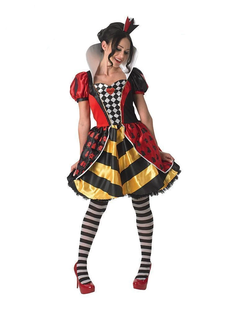 Rubie's Queen Of Hearts Red Costume For Adults - Disney Alice In Wonderland 3 Rubie's Queen Of Hearts Red Costume For Adults - Disney Alice In Wonderland