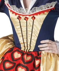 Rubie's Queen Of Hearts Red Deluxe Costume For Adults - Disney Alice In Wonderland