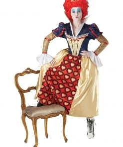 Rubie's Queen Of Hearts Red Deluxe Costume For Adults - Disney Alice In Wonderland