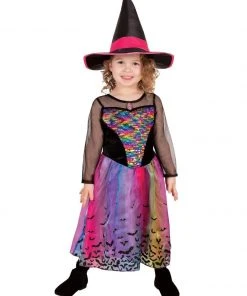 Rubie's Rainbow Colour Magic Witch Deluxe Costume For Kids
