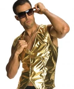 Rubie's Rapper Gold Vest For Adults