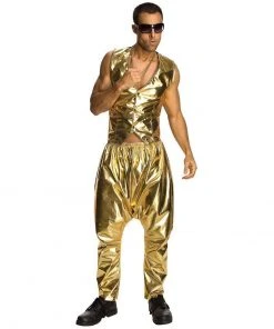 Rubie's Rapper Gold Vest For Adults