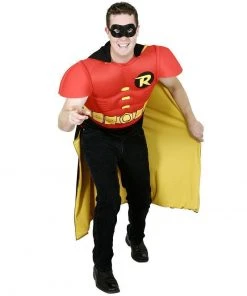 Rubie's Robin Muscle Chest Costume Top For Adults - Warner Bros DC Comics