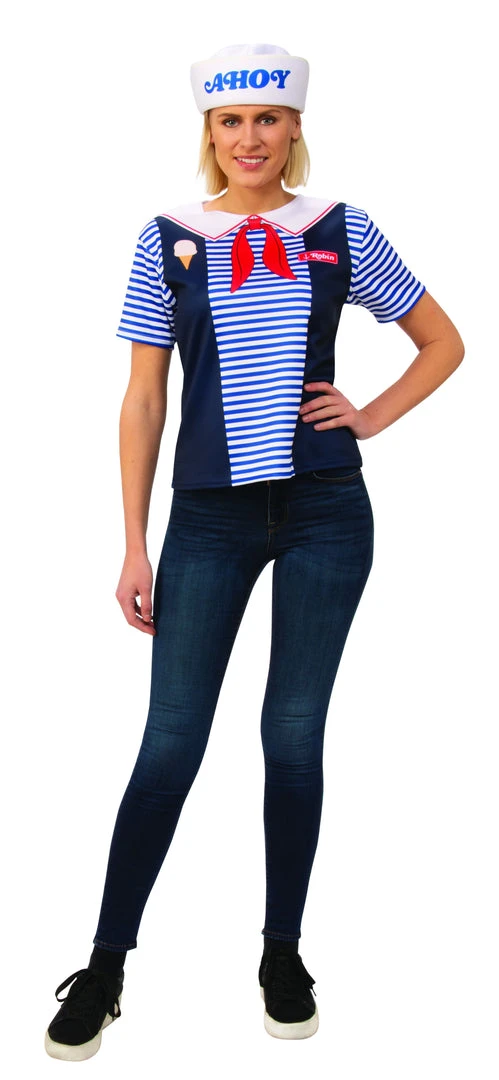 Rubie's Robin 'Scoops Ahoy Uniform' Costume For Adults - Netflix Stranger Things 3 Rubie's Robin 'Scoops Ahoy Uniform' Costume For Adults - Netflix Stranger Things