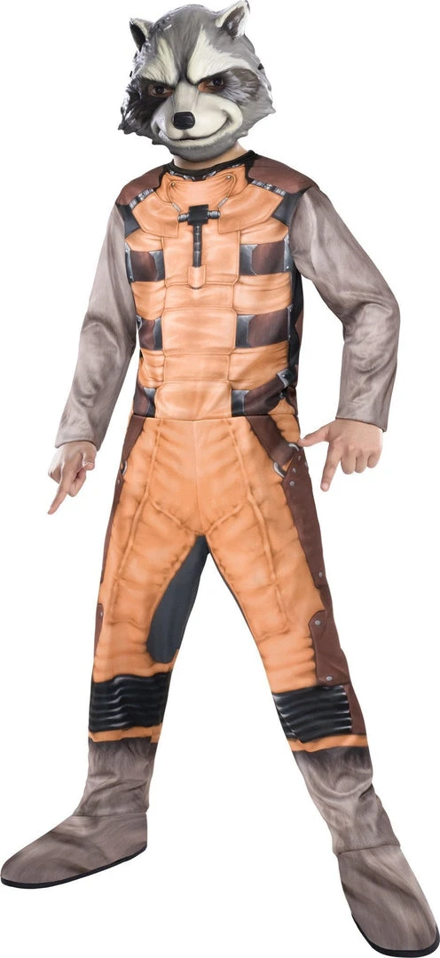 Rubie's Rocket Raccoon Costume For Kids- Marvel Guardians Of The Galaxy 3 Rubie's Rocket Raccoon Costume For Kids- Marvel Guardians Of The Galaxy