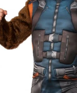 Rubie's Rocket Raccoon Deluxe Costume For Adults - Marvel Avengers Endgame