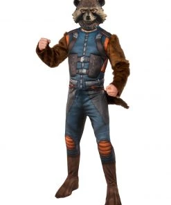 Rubie's Rocket Raccoon Deluxe Costume For Adults - Marvel Avengers Endgame