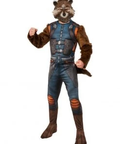 Rubie's Rocket Raccoon Deluxe Costume For Adults - Marvel Guardians Of The Galaxy
