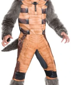 Rubie's Rocket Raccoon Deluxe Costume For Kids - Marvel Guardians Of The Galaxy