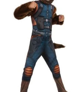 Rubie's Rocket Raccoon Deluxe Costume For Kids - Marvel Guardians Of The Galaxy