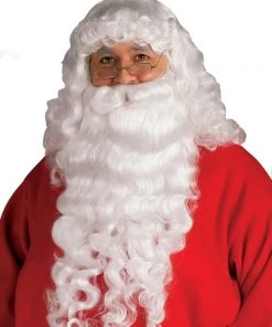 Rubie's Santa Plush Adult Beard And Wig Set Letter S Costumes