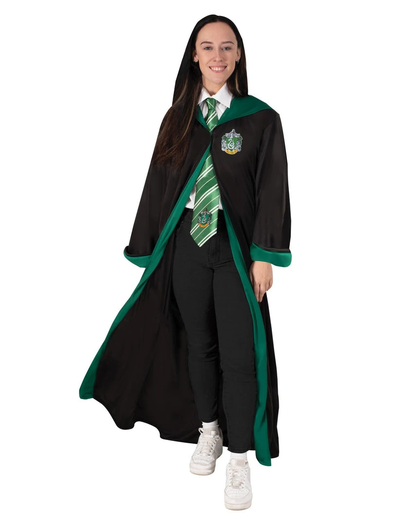 Rubie's Slytherin Deluxe Robe For Adults - Warner Bros Harry Potter 3 Rubie's Slytherin Deluxe Robe For Adults - Warner Bros Harry Potter