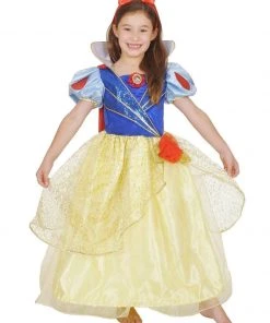 Rubie's Snow White Glitter & Glow Premium Costume For Kids (4-6 Yrs) - Disney Snow White