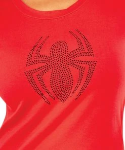 Rubie's Spider-Girl Rhinestone T-Shirt For Adults - Marvel Spider-Girl