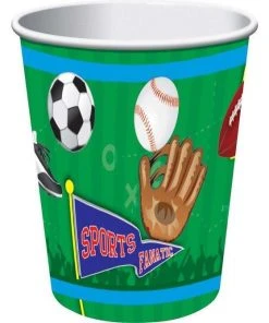 Forum Novelties Sports Party 9Oz Cups 8 Pack Letter S Costumes