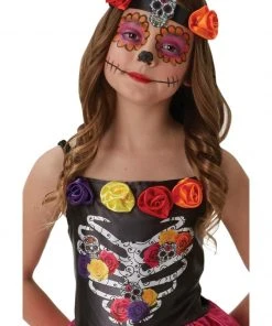 Rubie's Sugar Skull Day Of The Dead Costume For Tweens Kids