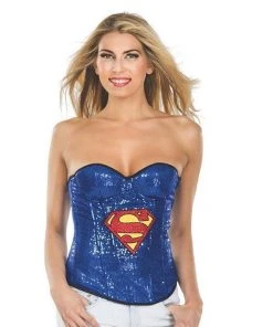 Rubie's Supergirl Sequin Corset For Adults - Warner Bros DC Comics