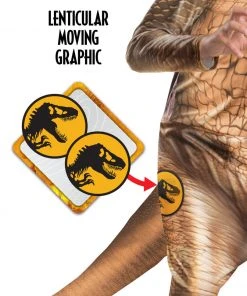 Rubie's T-Rex Deluxe Lenticular Costume For Kids - Universal Jurassic World Dominion