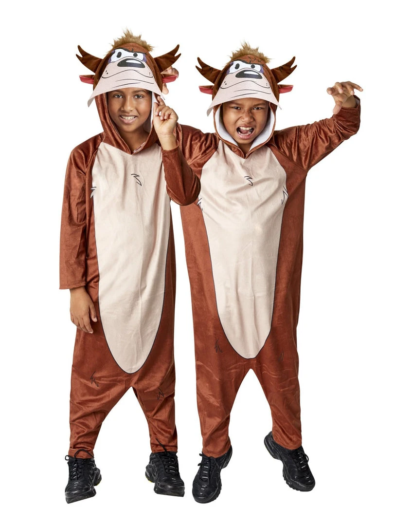 Rubie's Taz Unisex Jumpsuit For Kids - Warner Bros Looney Tunes 3 Rubie's Taz Unisex Jumpsuit For Kids - Warner Bros Looney Tunes