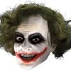 Rubie's The Joker 3/4 Adult Mask With Hair 1 Rubie's The Joker 3/4 Adult Mask With Hair