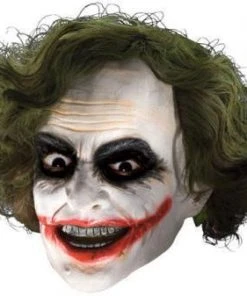 Rubie's The Joker 3/4 Adult Mask With Hair