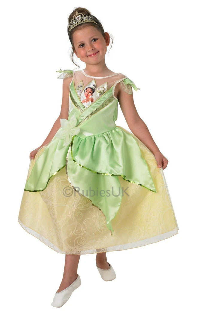 Rubie's Tiana Shimmer Deluxe Costume For Kids - Disney The Princess And The Frog 3 Rubie's Tiana Shimmer Deluxe Costume For Kids - Disney The Princess And The Frog