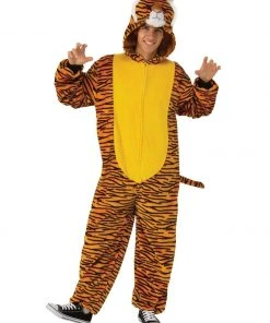 Rubie's Tiger Furry Onesie For Adults