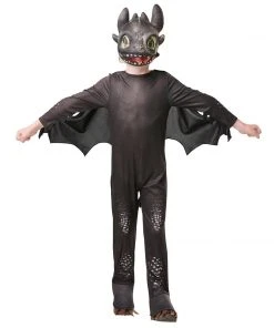 Rubie's Toothless Night Fury Deluxe Costume For Kids - Universal How To Train Your Dragon