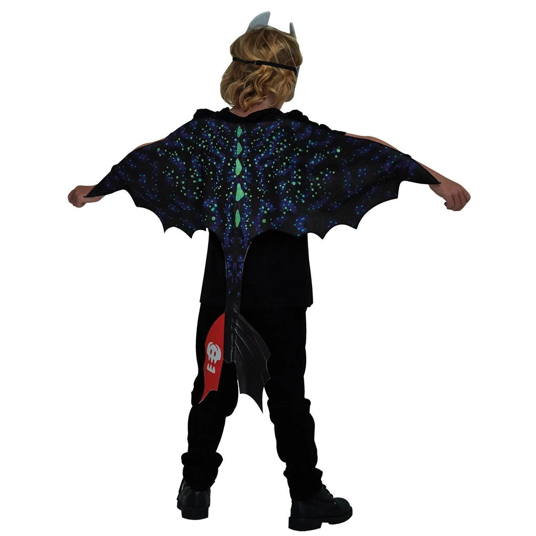 Rubie's Toothless Night Fury Glow In The Dark Accessory Set For Kids - Universal How To Train Your Dragon 4 Rubie's Toothless Night Fury Glow In The Dark Accessory Set For Kids - Universal How To Train Your Dragon
