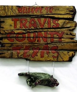 Rubie's Halloween Travis County Texas Sign - Texas Chainsaw Massacre