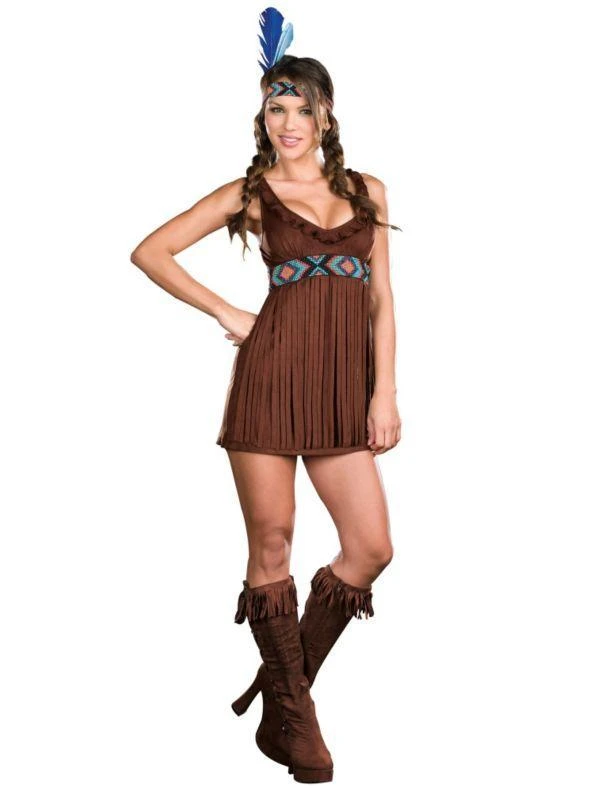 Dreamgirl Tribal Trouble Native American Costume For Adults 3 Dreamgirl Tribal Trouble Native American Costume For Adults