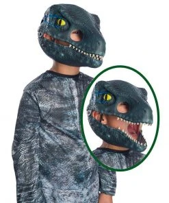 Rubie's Velociraptor 'Blue' Movable Jaw Mask For Kids - Universal Jurassic World