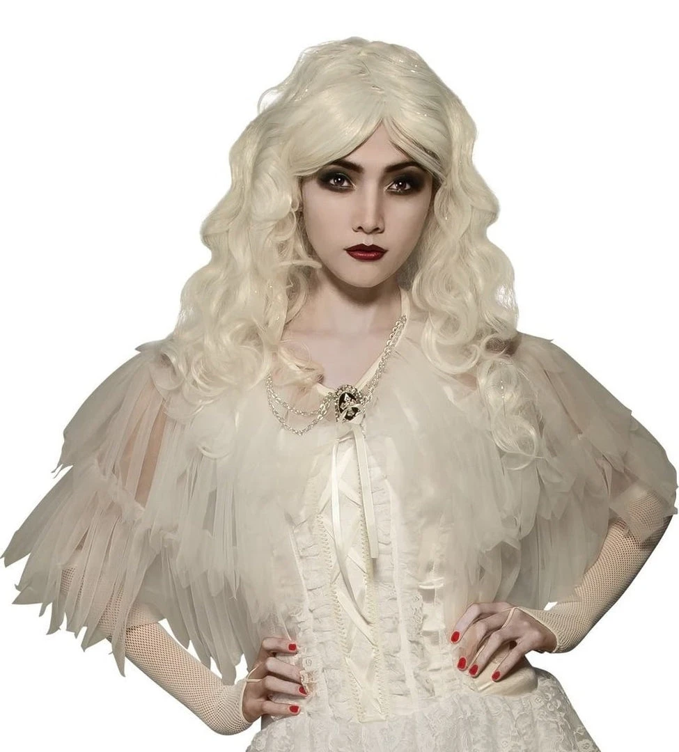 Rubie's White Witch Capelet For Adults 3 Rubie's White Witch Capelet For Adults