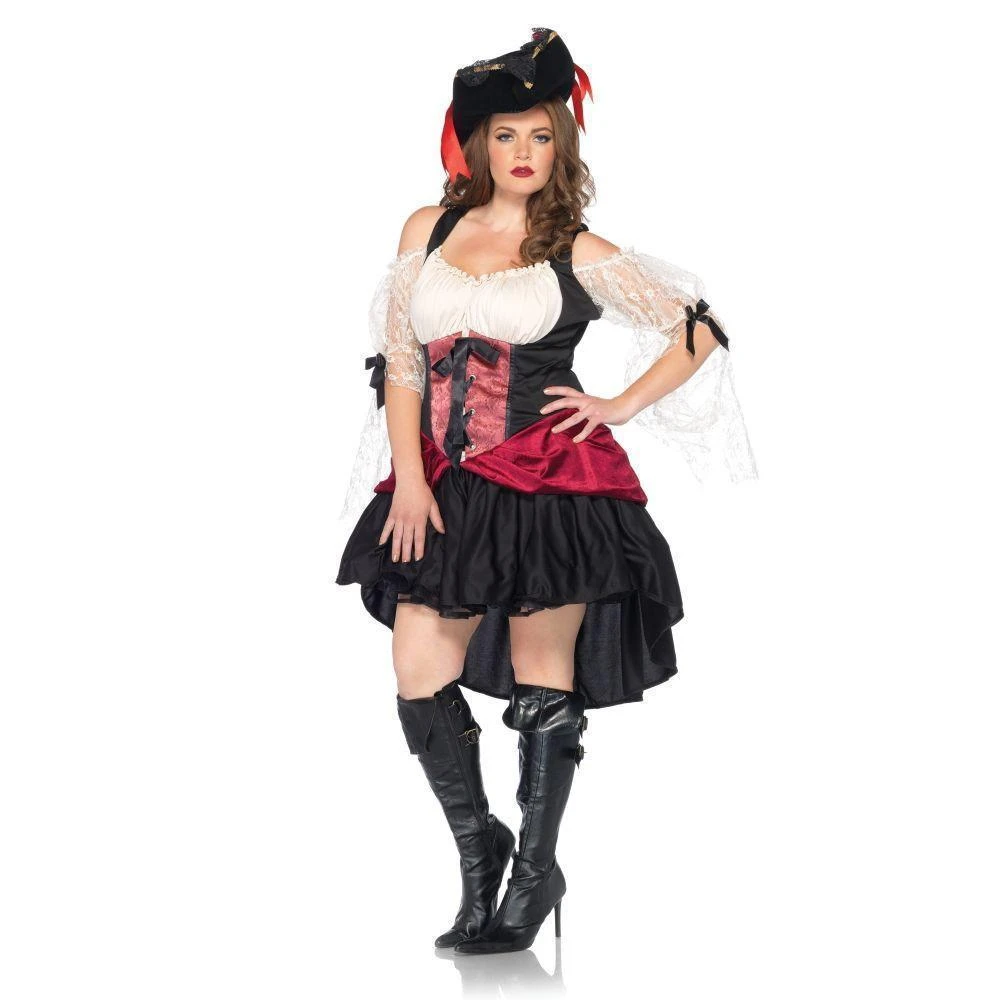 Leg Avenue Wicked Wench Plus Size Pirate Costume For Adults 3 Leg Avenue Wicked Wench Plus Size Pirate Costume For Adults
