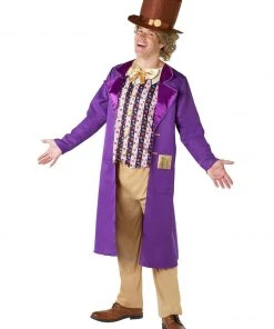 Rubie's Willy Wonka Deluxe Costume For Adults - Warner Bros Charlie And The Chocolate Factory