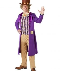 Rubie's Willy Wonka Deluxe Costume For Adults - Warner Bros Charlie And The Chocolate Factory
