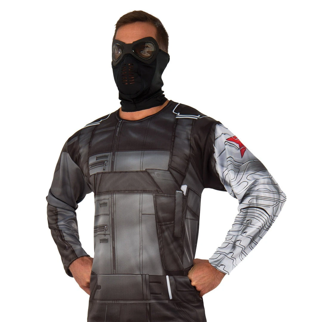 Rubie's Winter Soldier Costume Top And Mask Set For Adults - Marvel Avengers 4 Rubie's Winter Soldier Costume Top And Mask Set For Adults - Marvel Avengers