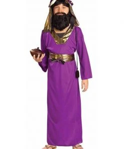 Forum Novelties Wise Man Purple Biblical Costume For Kids