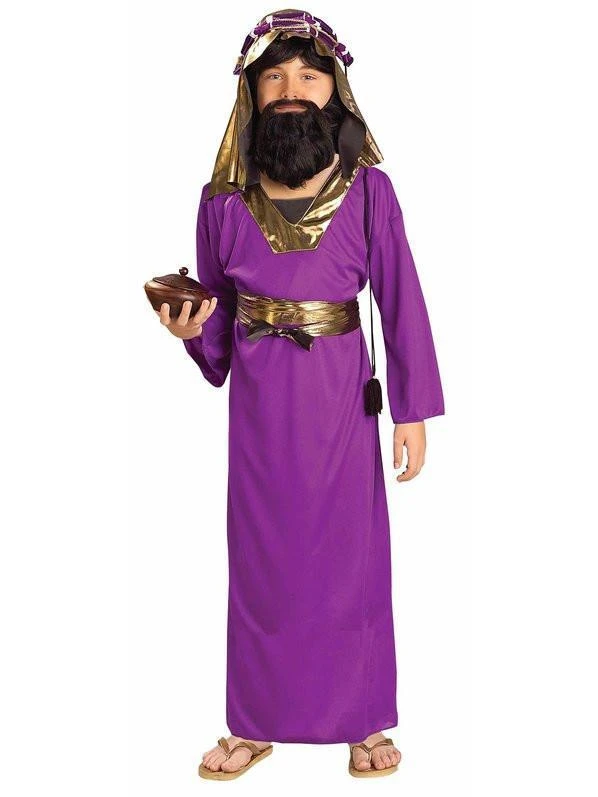 Forum Novelties Wise Man Purple Biblical Costume For Kids 3 Forum Novelties Wise Man Purple Biblical Costume For Kids