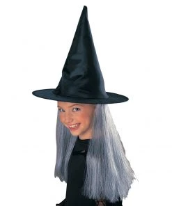 Rubie's Witch Hat With Hair For Kids